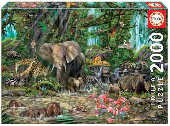 2000PCS. PUZZLE AFRICAN JUNGLE