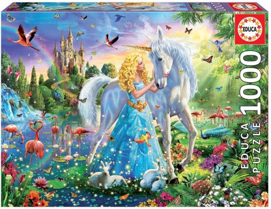 1000PCS. PUZZLE THE PRINCESS  & UNICORN