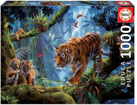 1000PCS. PUZZLE TIGER IN THE TREE