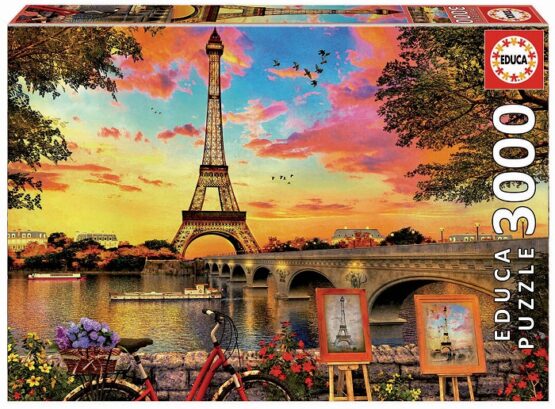 3000PCS. PUZZLE SUNSET IN PARIS