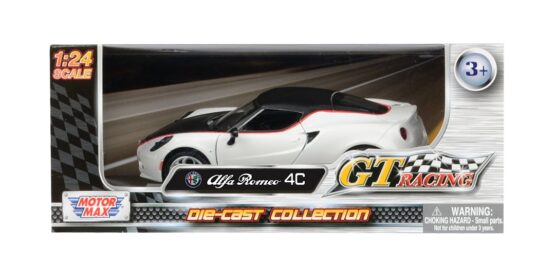 1:24 Alfa Romeo 4C ( Matt Black & White )