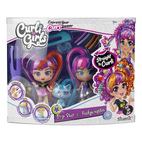 CURLIGIRLS DOLL AND PETS TWIN SET