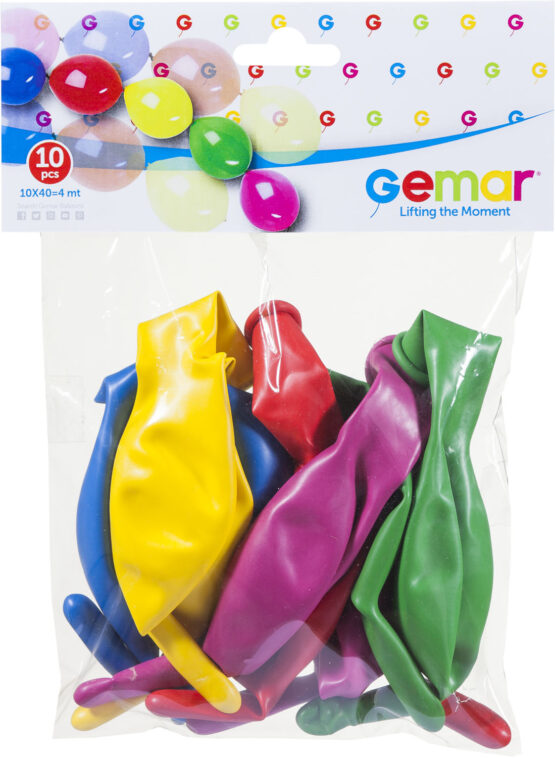 10 BALLOONS GL13 ASSORTED