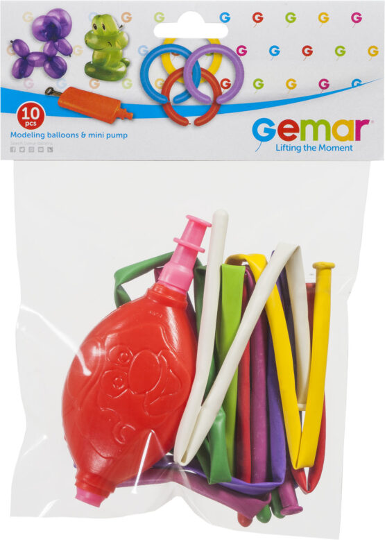 10 MODELLING BALLOONS D4 + PUMP P124