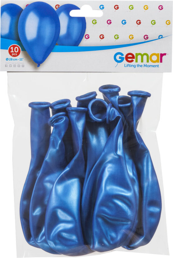 10 BALLOONS G110 METALLIC BLUE #054