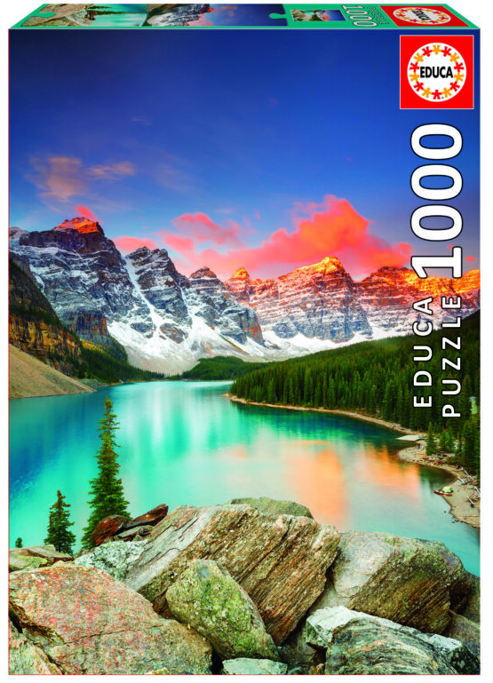 1000Pcs. Lago Moraine, Banff National Park, Canadá